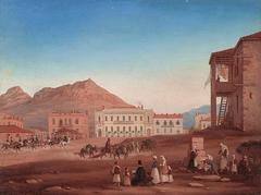 Square Loudovikou in 1847 by Johannes Rabe