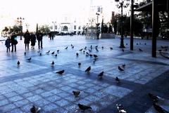 Panoramic view of Platia Egiptu in the town center