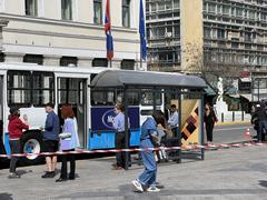 film shooting at Resistance Nationale Square in Athens