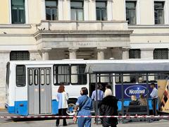 Film shooting at Place de la Résistance Nationale, Athens