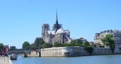 Île de la Cité with Notre-Dame de Paris viewed from the east