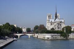 Pont de l'Archevêché in Paris with the Seine River