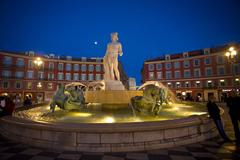 Apollo Statue in Place Massena, Nice, France