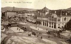 La Place Masséna after the covering of the Paillon, completed in August 1883