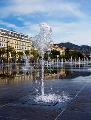 water mirror installation in Nice, France