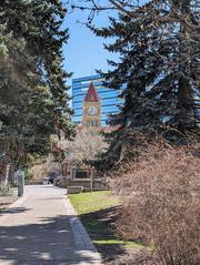 Calgary City Hall in Olympic Plaza, downtown Calgary