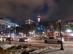 Downtown Calgary at night