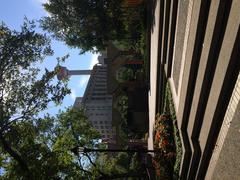 Olympic Plaza and Calgary Tower in Calgary