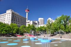 Calgary Olympic Plaza and Calgary Tower