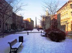 Place D'Youville square in Quebec City with historic buildings