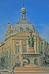 Fountain of the Three Graces at Place de la Bourse in Bordeaux