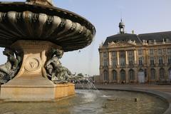 Bordeaux skyline with Garonne river