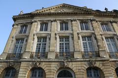 Bordeaux cityscape with historical buildings and Garonne river