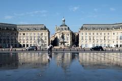 Place de la Bourse in Bordeaux with the Water Mirror