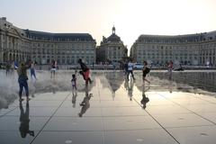 Scenic view of Bordeaux cityscape with historic buildings and the Garonne River