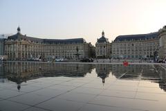 Aerial view of Bordeaux city