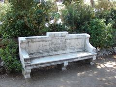 Bench in Cannes, France erected in memory of Léopold duc d'Albany