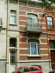 Art nouveau house built in 1900 at Place de la Résistance in Anderlecht