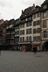 Strasbourg cityscape with a mix of historic and modern architecture