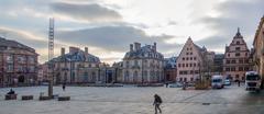 Place du Château in Strasbourg with Musée de l'Œuvre Notre-Dame