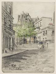 Place Emile Goudeau in Montmartre, Paris in 1929