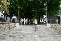 Place Émile-Goudeau in Paris with cobblestone streets and surrounding buildings