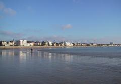 Beach of Royan in winter