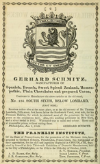 1849 Schmitz ad Philadelphia