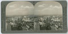 View from City Hall Tower northwest over Benjamin Franklin Parkway, Philadelphia, ca. 1926