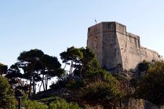 Dubrovnik Lovrijenac fortress and Gradac Park