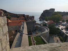 View from Dubrovnik's city walls to Pile Gate