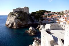 Dubrovnik Old City Walls on a clear day