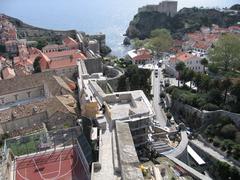 City walls of Dubrovnik with Fort Lovrijenac in the background