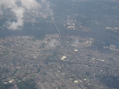 Betsy Ross Bridge spanning Delaware River from Philadelphia to Pennsauken