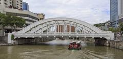 Elgin Bridge over Singapore River in Singapore