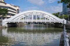 Elgin Bridge in Singapore on August 15, 2023