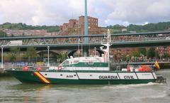 Río Nervión patrol boat of Spanish Guardia Civil in Bilbao