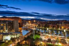 view from the Bilbao Melia Hotel