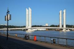 Quai de Bacalan and Jacques-Chaban-Delmas bridge in Bordeaux