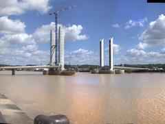 Bordeaux Pont Chaban Delmas Bridge over Garonne River