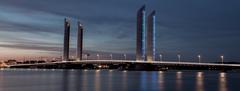 Jacques-Chaban-Delmas bridge in Bordeaux over the Garonne River