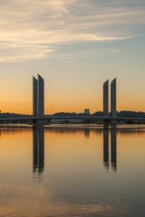 Pont Jacques-Chaban-Delmas at sunrise in Bordeaux, France