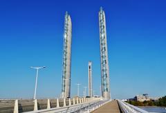 Jacques Delmas Chaban Bridge in Bordeaux, France