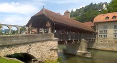 Pont de Berne bridge in Fribourg