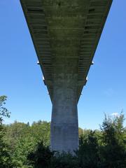 Pont de Pérolles Bridge in Fribourg, Switzerland