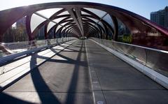 Peace Bridge over Bow River in Calgary