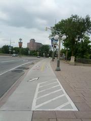 Street in Ottawa with cars and buildings