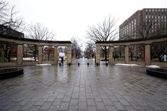 Roddick Gates at McGill University in December 2023