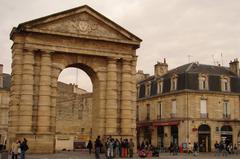 Bordeaux cityscape with bridge and river