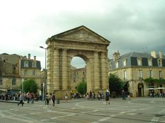 Panoramic view of Bordeaux along the river in July 2012